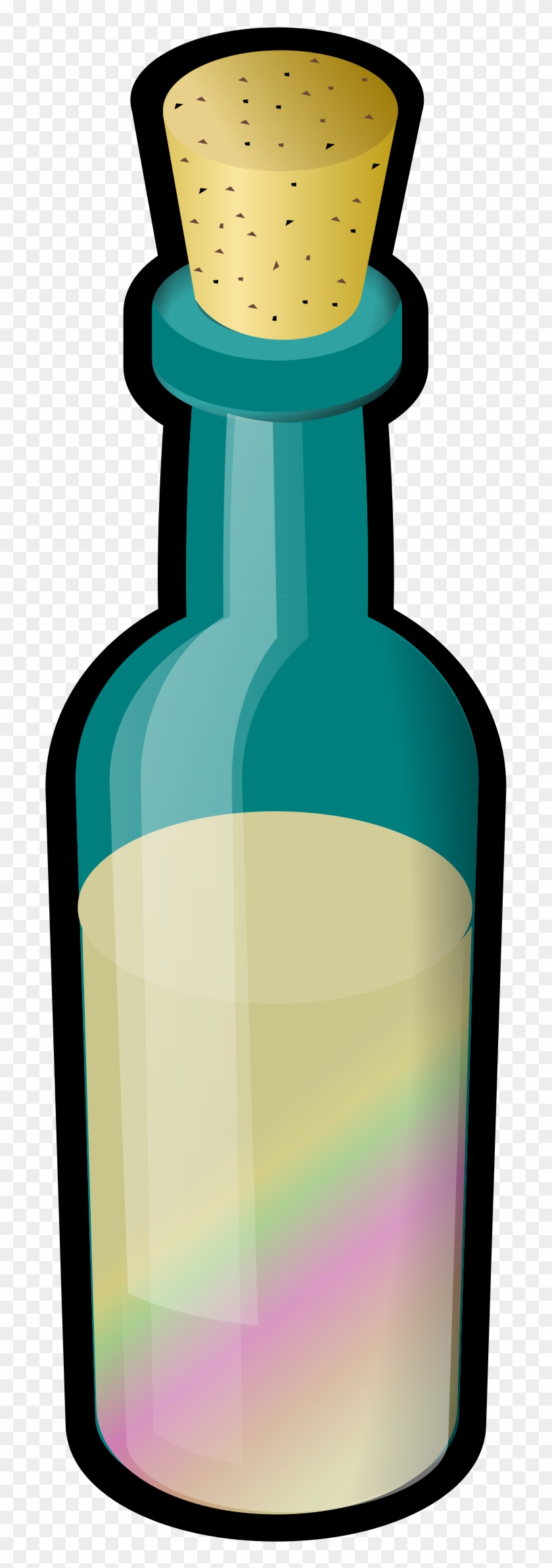 Bottle Of Colored Sand With Cork - Bottle Cork Clipart #255841