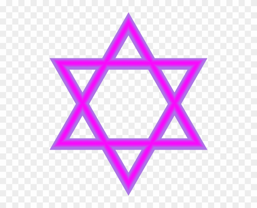 Jewish Star Purple Clip Art At Clker - Purple Jewish Star Png #255858