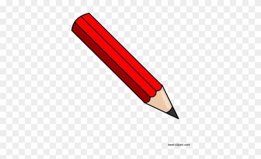 Red Pencil, Free Clip Art - Clip Art #256083