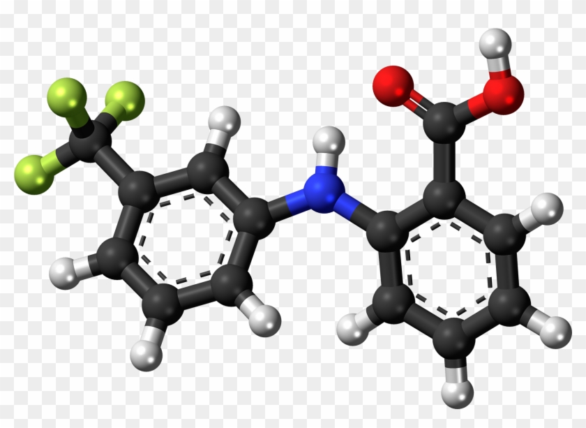 Flufenamic Acid Molecule Ball - Quimica Del Cuerpo Png #1656098