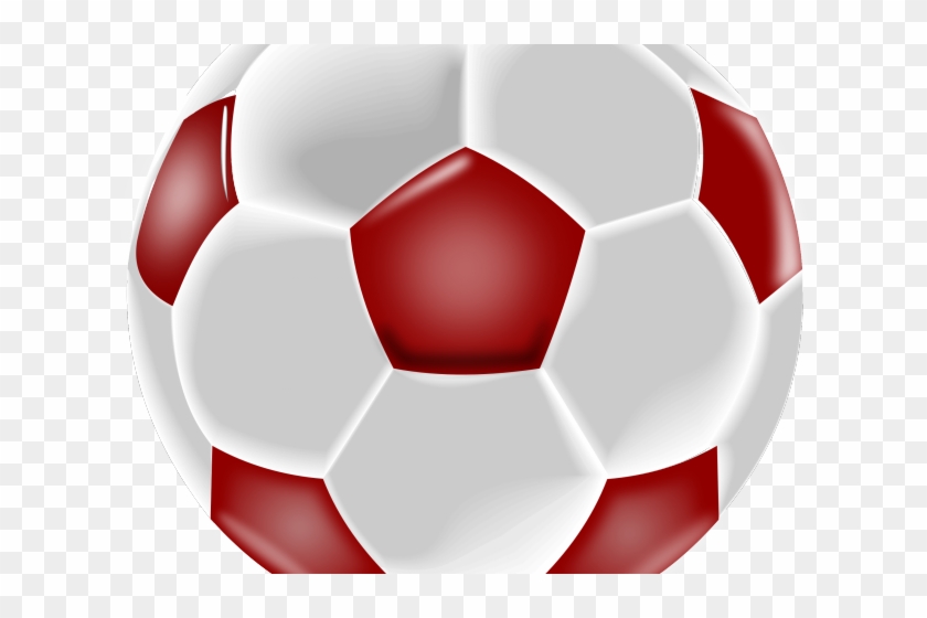 Maroon Clipart Soccer Ball - Soccer Ball Clip Art #1657044