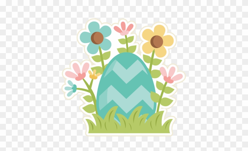 Easter Egg In Flowers Svg Scrapbook Cut File Cute Clipart - Easter Egg In Flowers Svg Scrapbook Cut File Cute Clipart #1657393