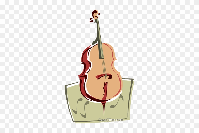 Bass Royalty Free Vector Clip Art Illustration - Viola #1660917