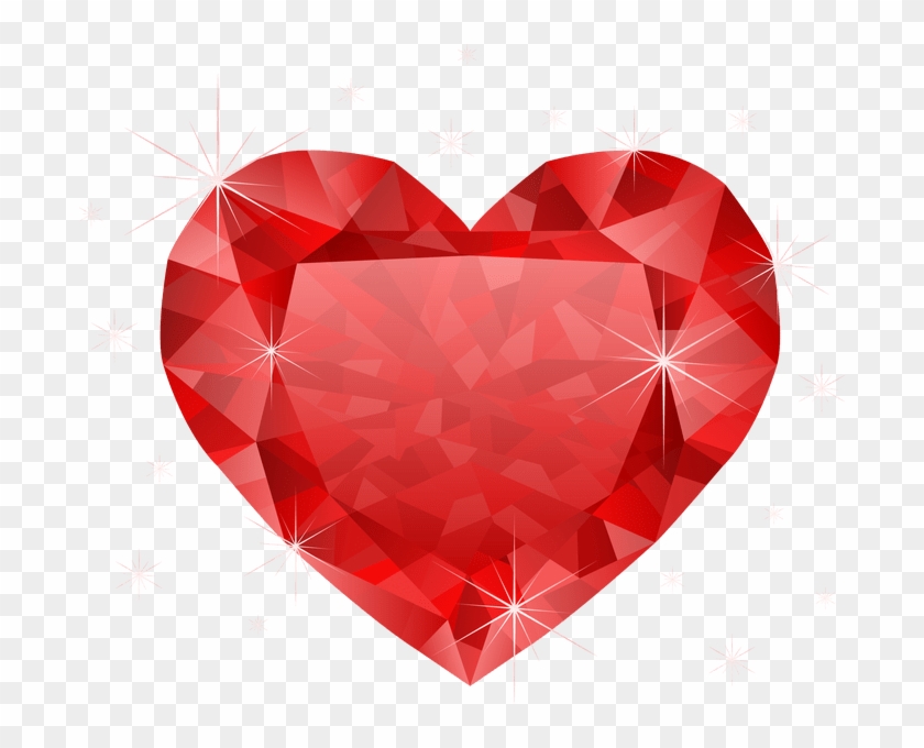 Ruby Clipart Diamond Outline Red Crystal Heart Png Free Transparent Png Clipart Images Download