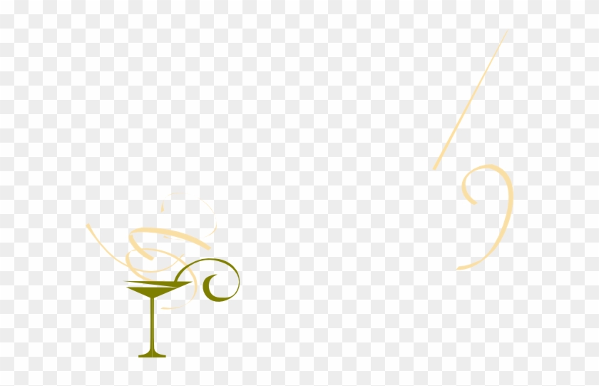 Gold Clip Art At - Cocktail Glass #1662467