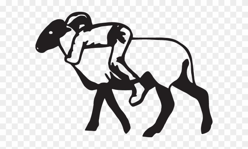 02251 - Sheep Riding Clip Art #1663107