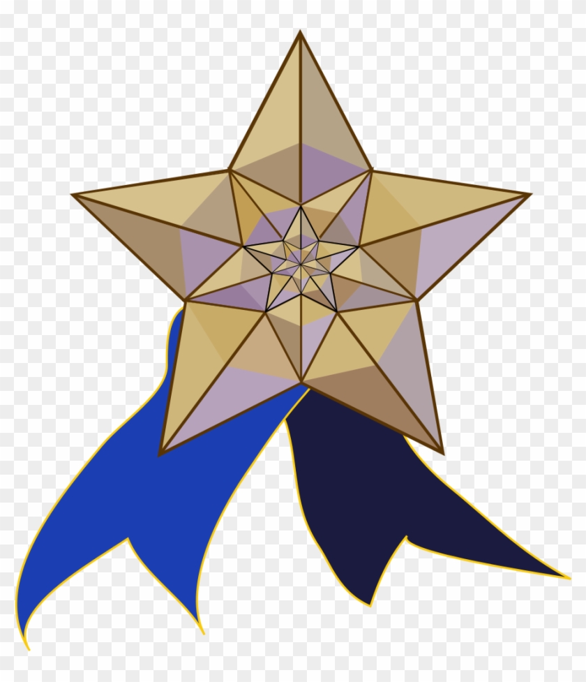 Featured Star And Ribbon - Svg File #1664891