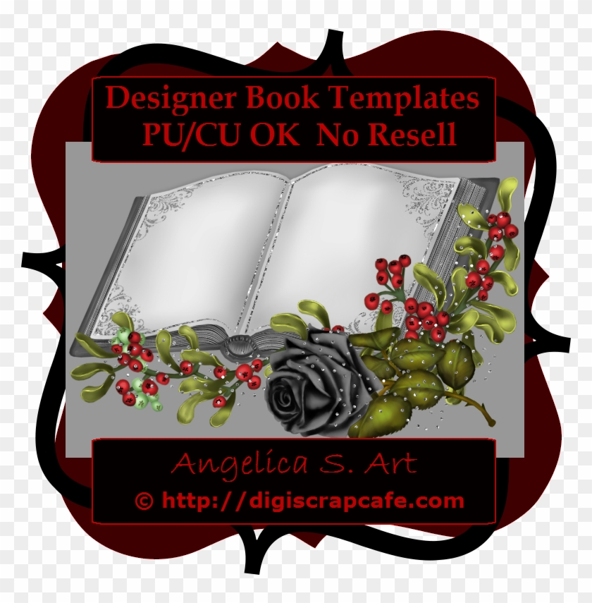 Designer Book Template Transparent Png Psd Images Journals - Garden Roses #1665215