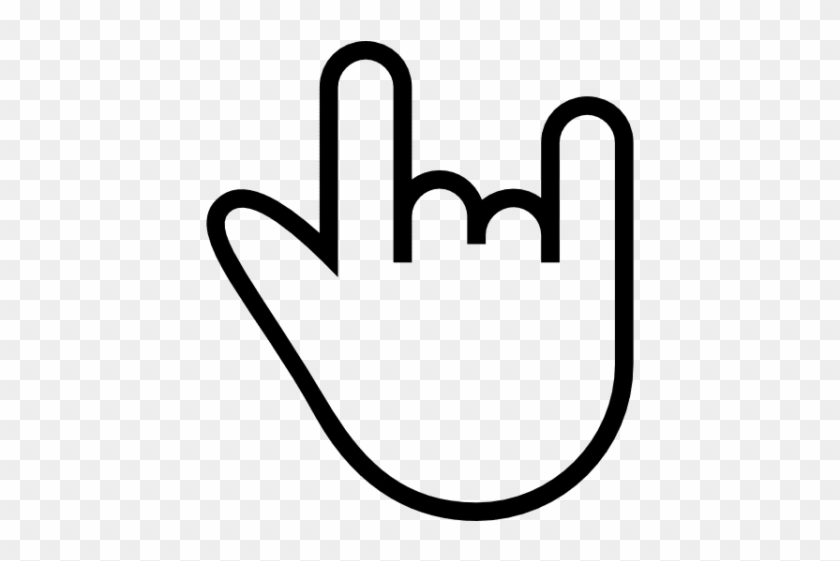 Free Png Rock N Roll Hand Sign Png Image With Transparent - Simbolo Rock #1665297