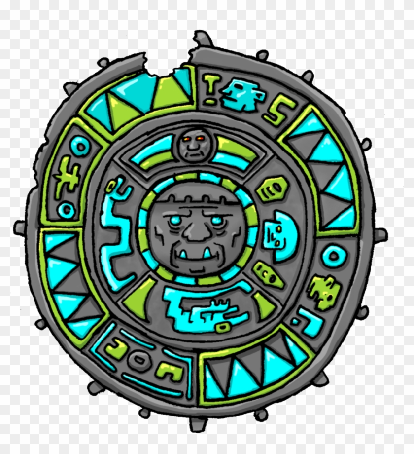 Calendar Drawing Aztec Art - Circle #1666074