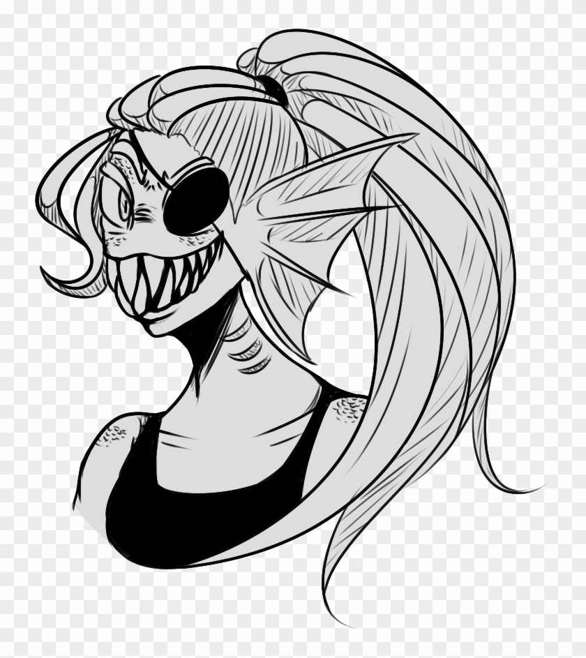 By Wittlebanzaitree On Deviantart - Undyne Drawings #1666612