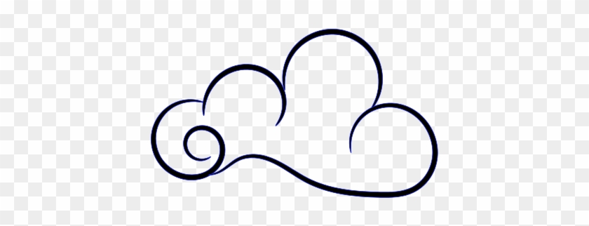 Cloud 1 Clip Art - Line Art #1667327