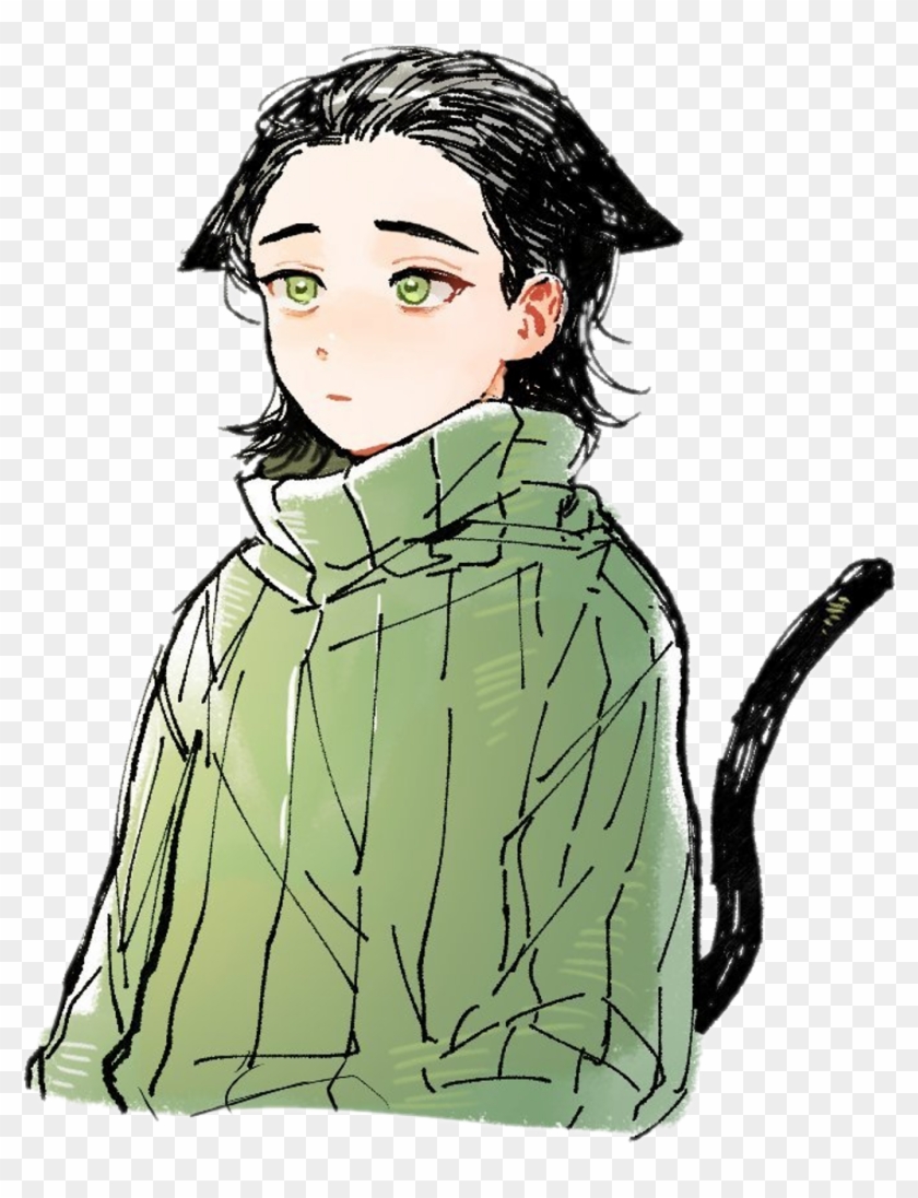 #art #boy #cat #loki #lokilaufeyson - Loki #1672435