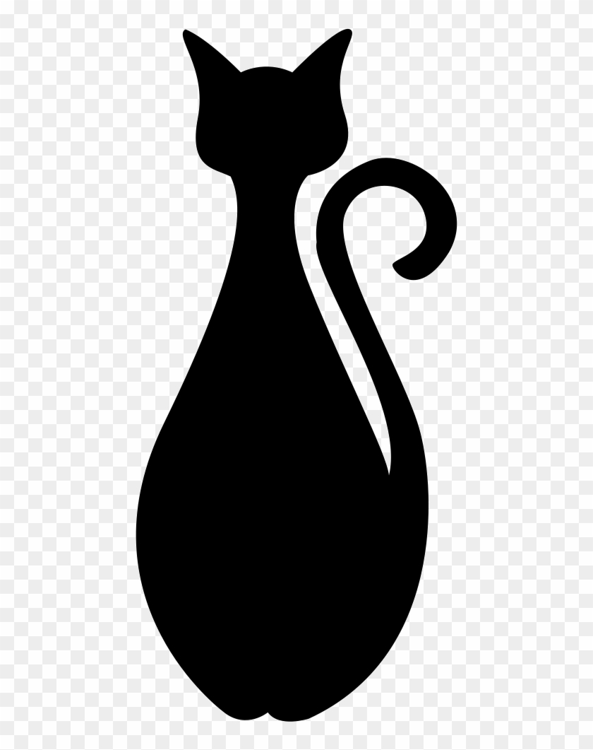 Frontal Black Cat Silhouette Svg Png Icon Free Download Black Cat Silhouette Png Free Transparent Png Clipart Images Download