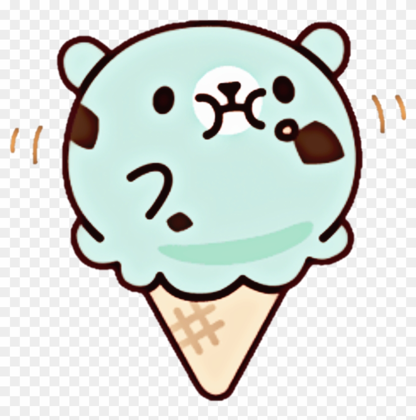 Helado Sticker - Ice Cream Line Sticker #1674986