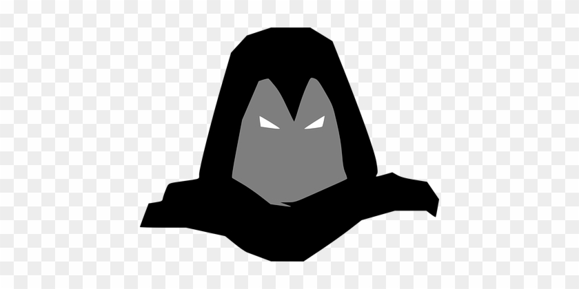 Mask, Black, Danger, Evil, Dark - Black Mask Cartoon #1676174