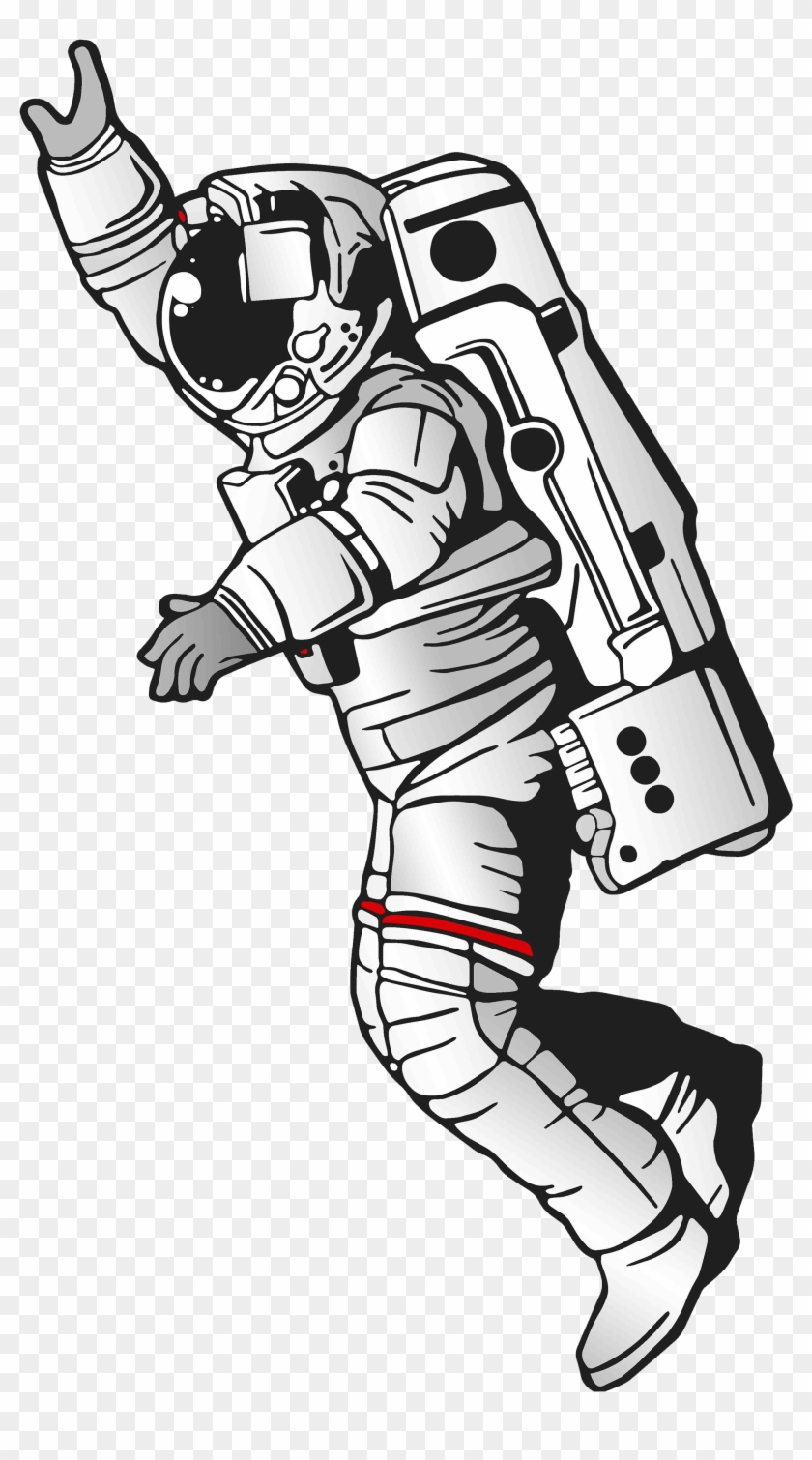 Astronaut Clipart Riding - Space Man Png #1676368