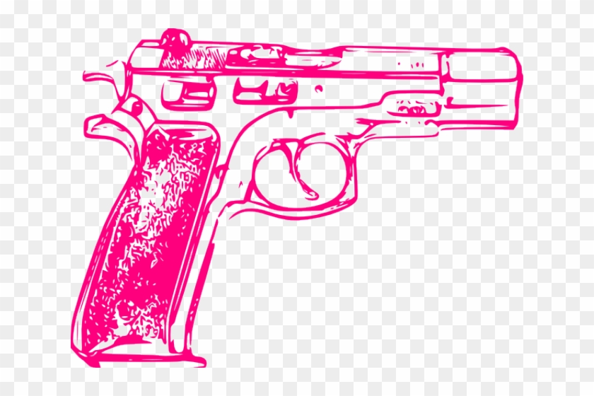 Pink Gun Cliparts - Pink Gun Png #1677317