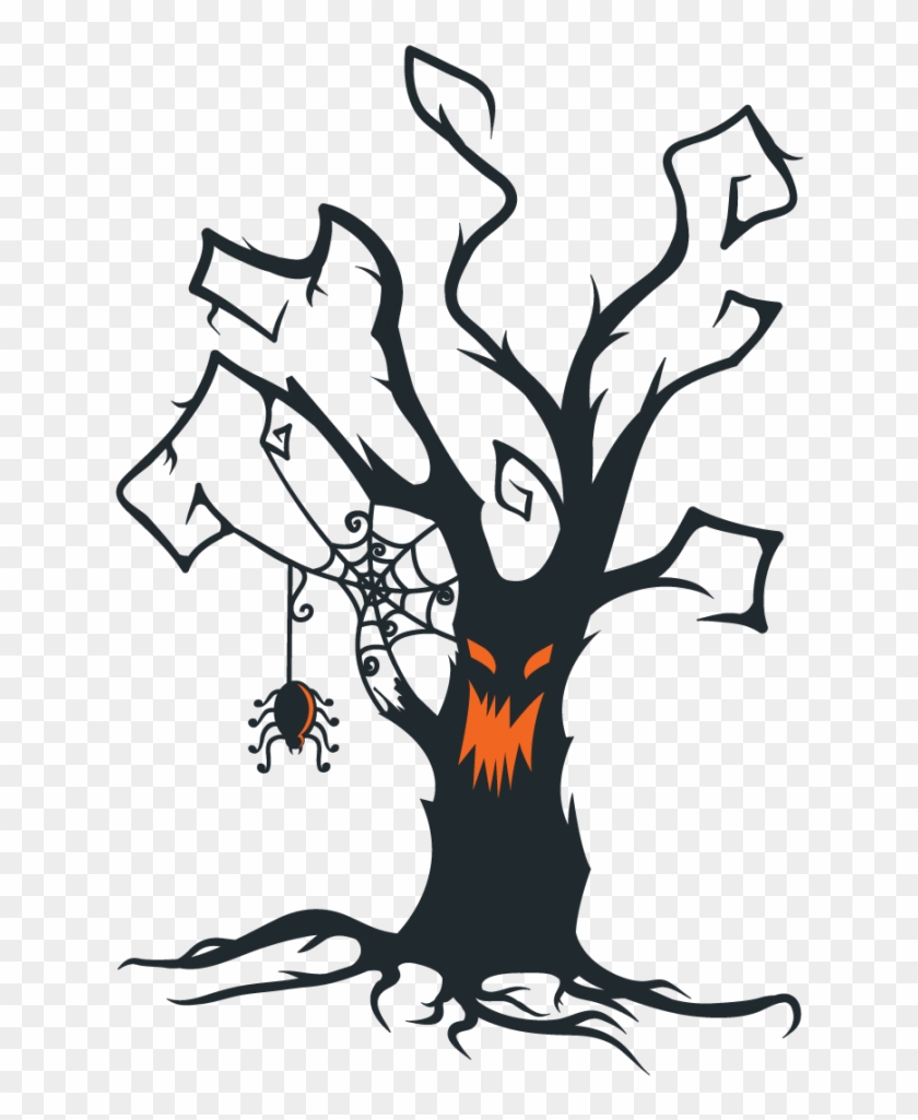 Страшное дерево рисунок
