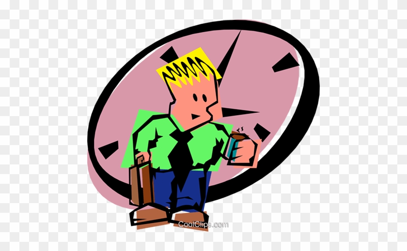 Checking The Time Royalty Free Vector Clip Art Png - Cartoon #1677982