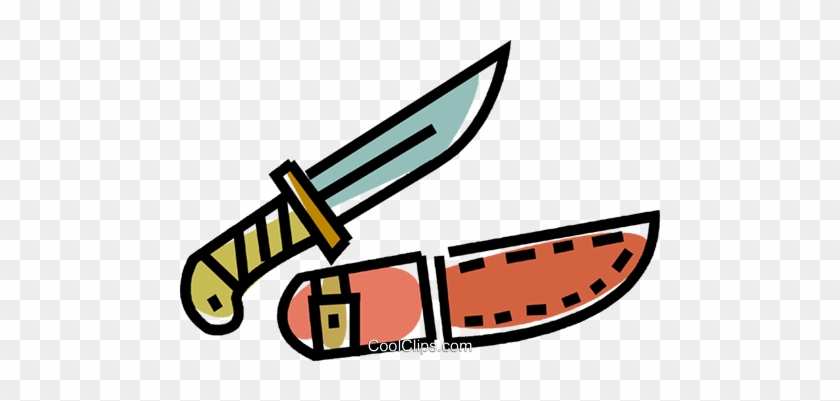 Hunting Knife Royalty Free Vector Clip Art Illustration - Hunting Knife Royalty Free Vector Clip Art Illustration #1678238