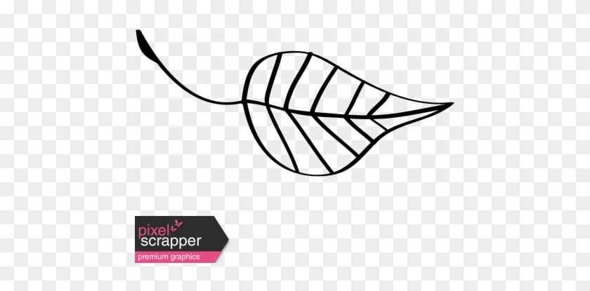 Leaf Doodle Template 007 Graphic By Janet Scott - Compass Doodle #1681436