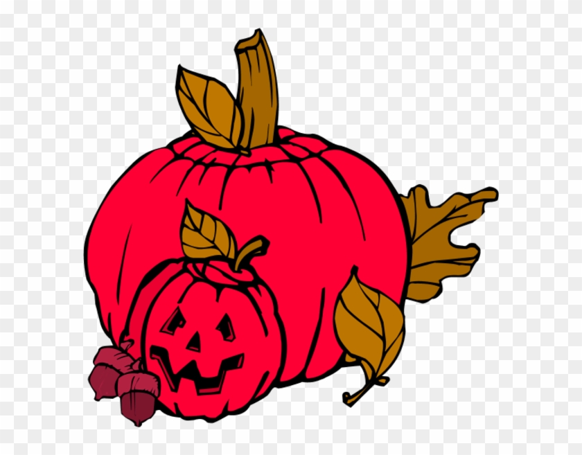 Red Pumpkin Clipart - Jack O Lantern Clip Art #258946