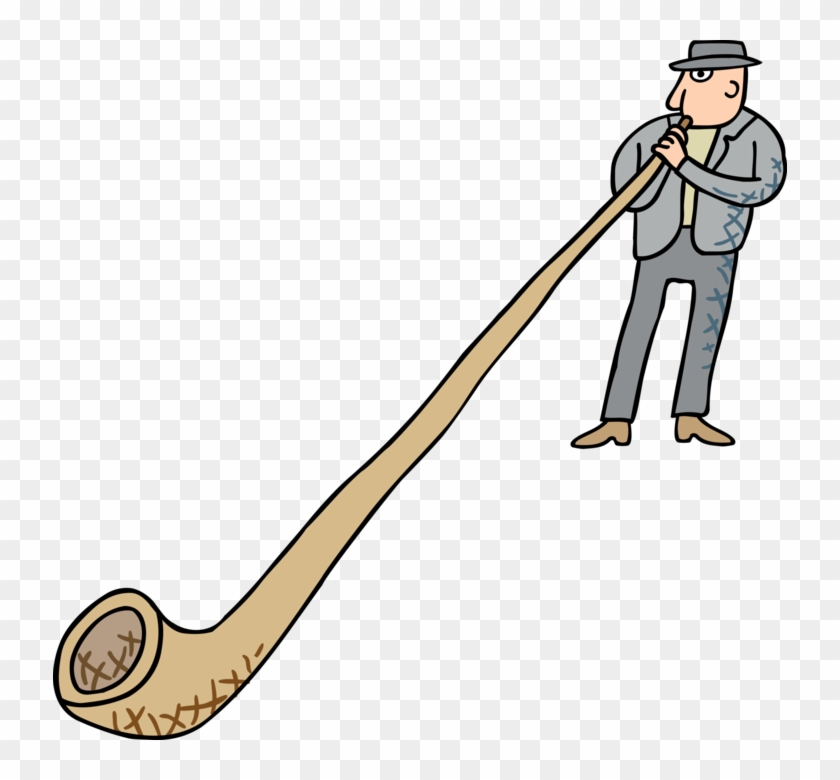 Vector Illustration Of Alphorn Or Alpenhorn Alpine - Toot One's Own Horn Png #1682469