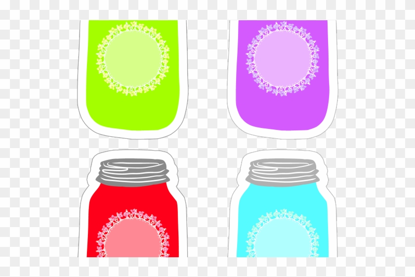 Mason Jar Clipart Tag Clipart - Colorful Jar Clipart - Full Size PNG ...