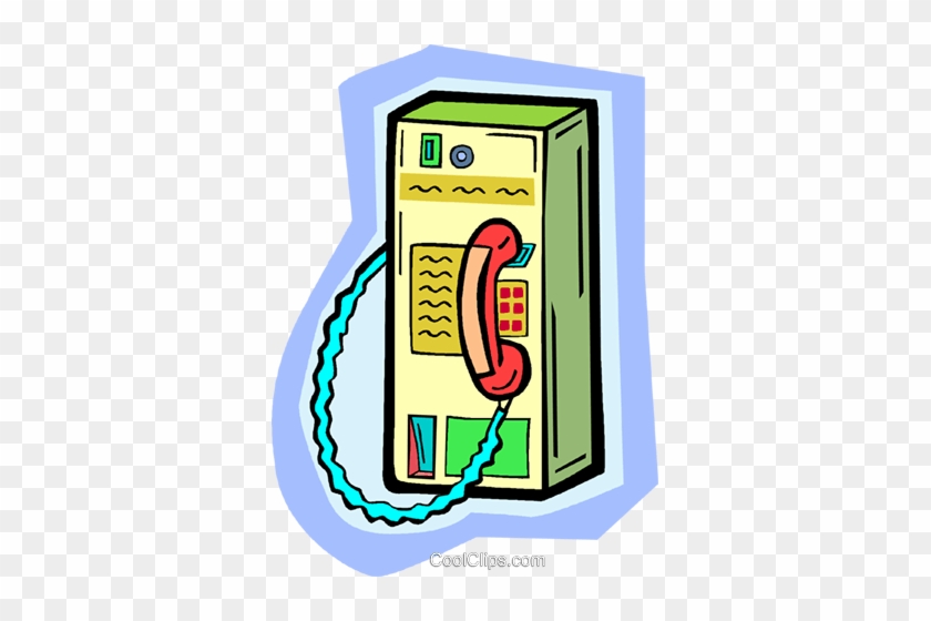 Public Telephone Royalty Free Vector Clip Art Illustration - Public Telephone Royalty Free Vector Clip Art Illustration #1682871