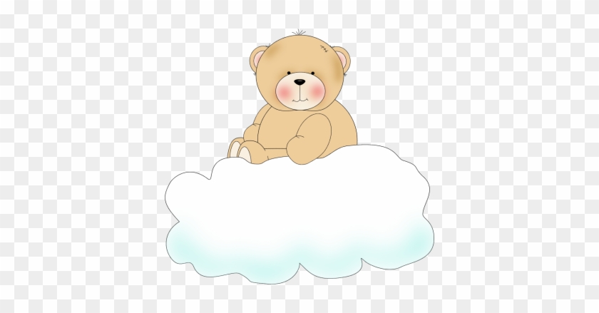 Bear On Clouds - Bear On Clouds Clipart #1683149