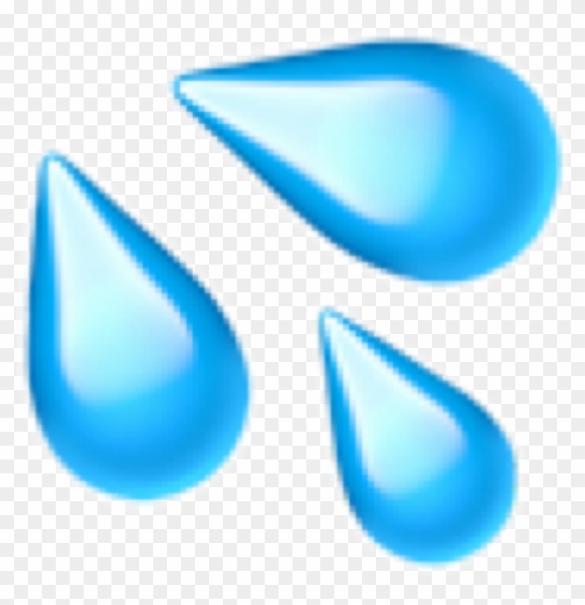 Sticker Emoji Emojisticker Water Droplets Wetfreetoedit - Sweat Drops Emoji Transparent #1683789