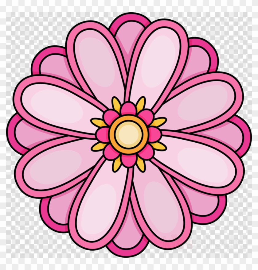 Printable Flowers In Color Clipart Coloring Book Flower - Flores Mexicanas  Dibujo Png - Free Transparent PNG Clipart Images Download