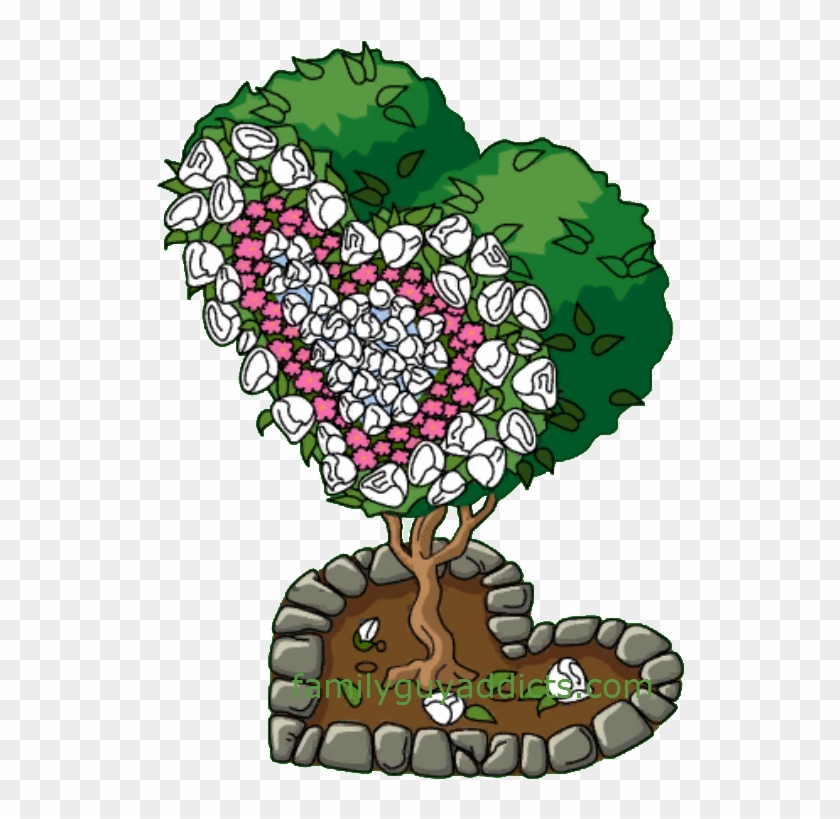 Valentine's Topiary White - Cartoon #1684680