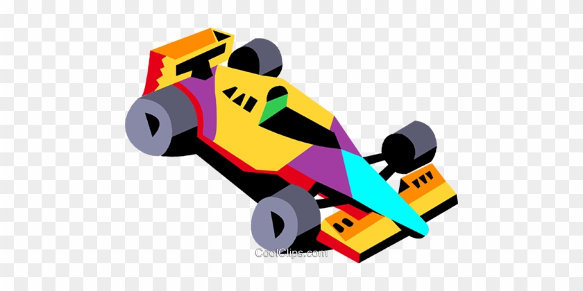 Racecar Royalty Free Vector Clip Art Illustration - Formula One Car #1685146