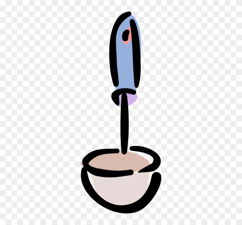 Vector Illustration Of Kitchen Kitchenware Soup Ladle - Vector Illustration Of Kitchen Kitchenware Soup Ladle #1685534