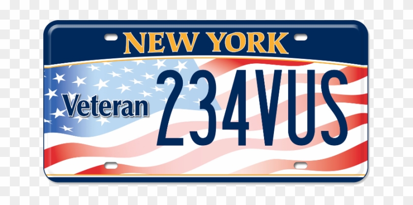 New New York State Service Branch Specific License - New York Veteran License Plate #1687383