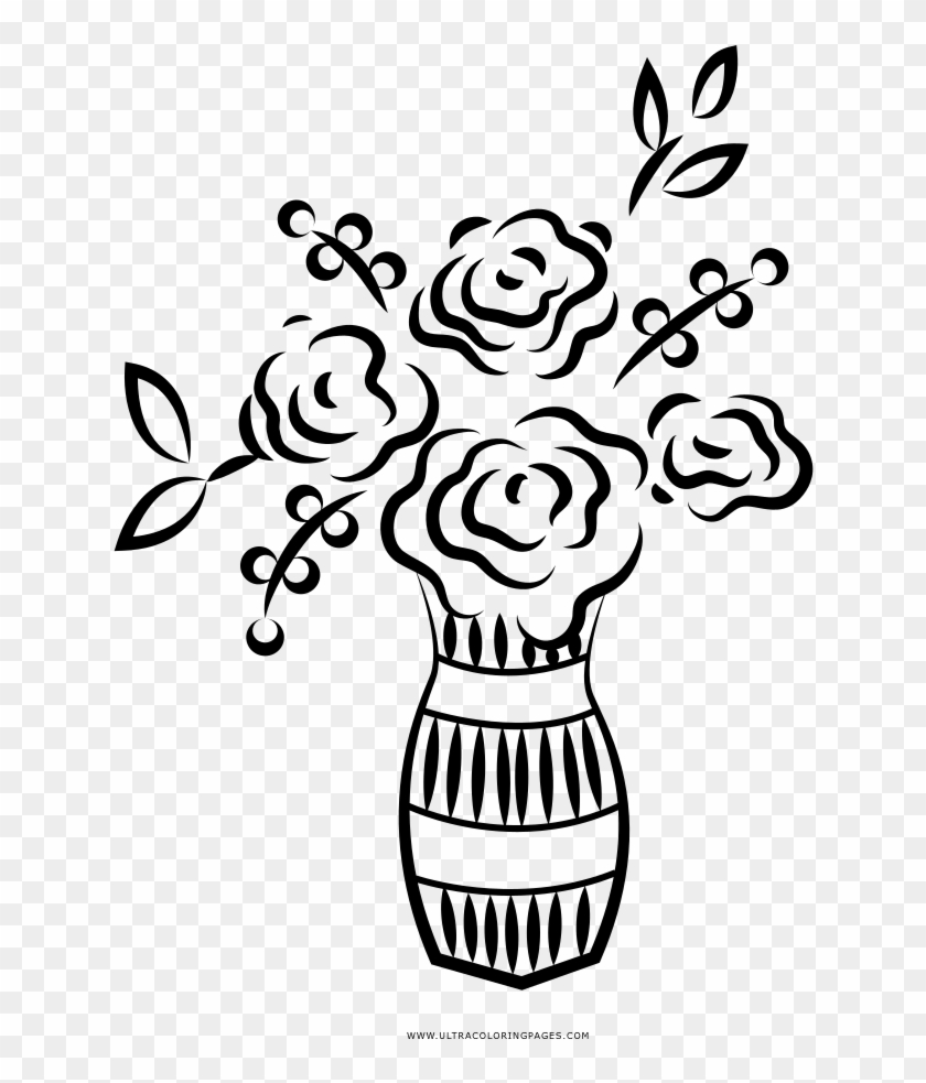 Floral Arrangement Coloring Page - Illustration #1688150