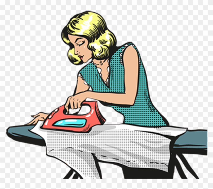 Woman Ironing Pop Art #1688266