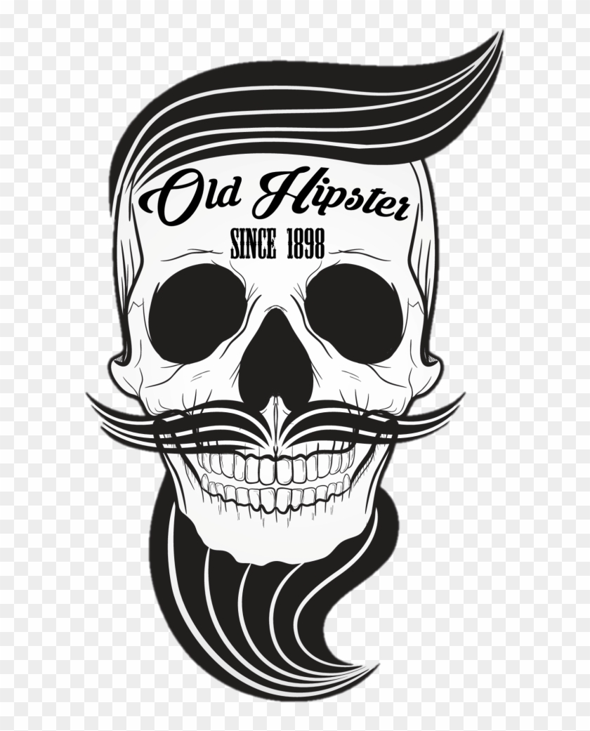 The Original Hipster - Calavera Hipster Png #1689813