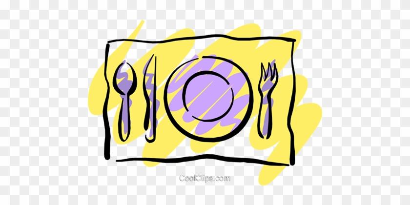 Place Setting Royalty Free Vector Clip Art Illustration - Graphic Design #1690084