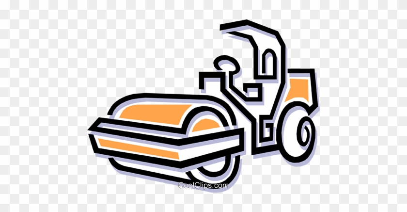 Steam Roller Royalty Free Vector Clip Art Illustration - Schiacciasassi #1690242