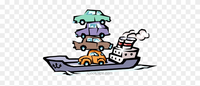 Navio Com Carros Livre De Direitos Vetores Clip Art - Navio Com Carros Livre De Direitos Vetores Clip Art #1690317