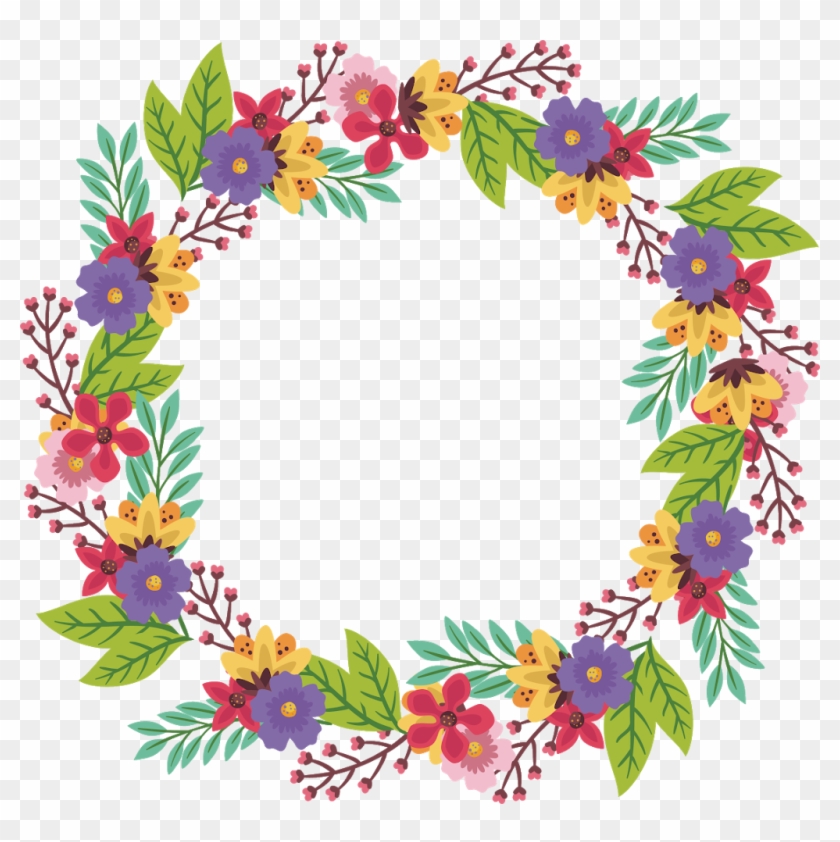 #border #frame #wreath #circle #round #leaves #vines - Guirnaldas Png #1691098