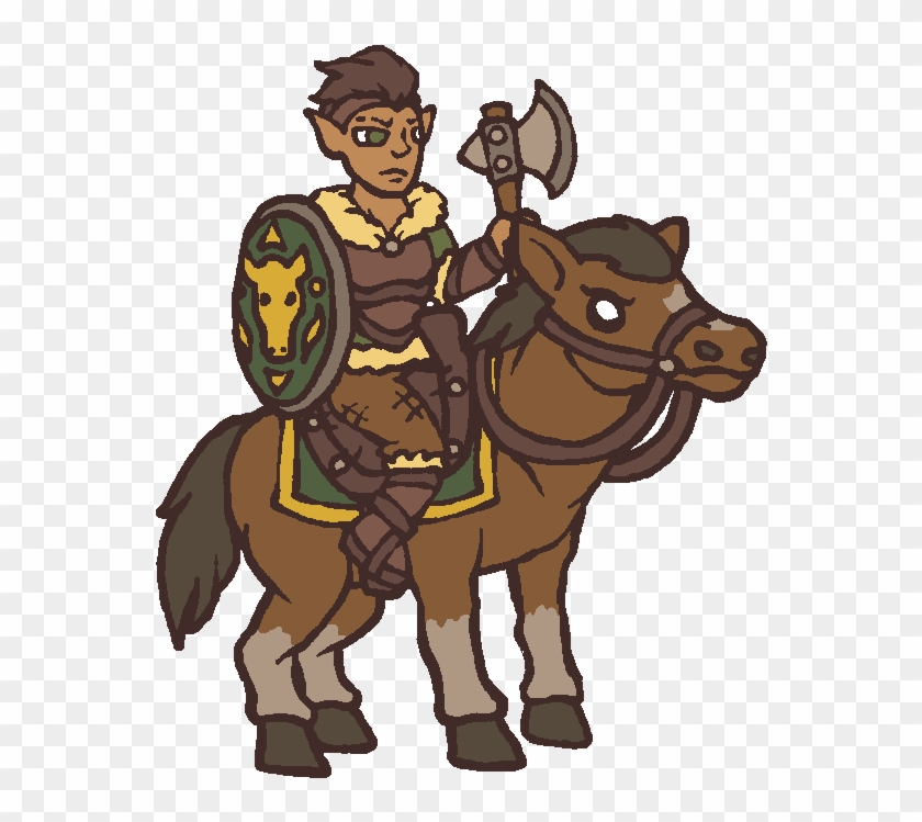 The Start Of Some Mounted Characters - Cartoon #1691389