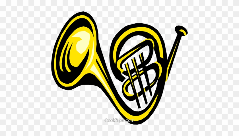 French Horn Royalty Free Vector Clip Art Illustration - French Horn Royalty Free Vector Clip Art Illustration #1693780