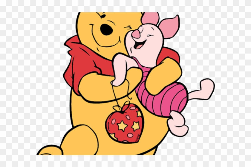 Hug Clipart Valentine - Hearts Winnie The Pooh #1694206