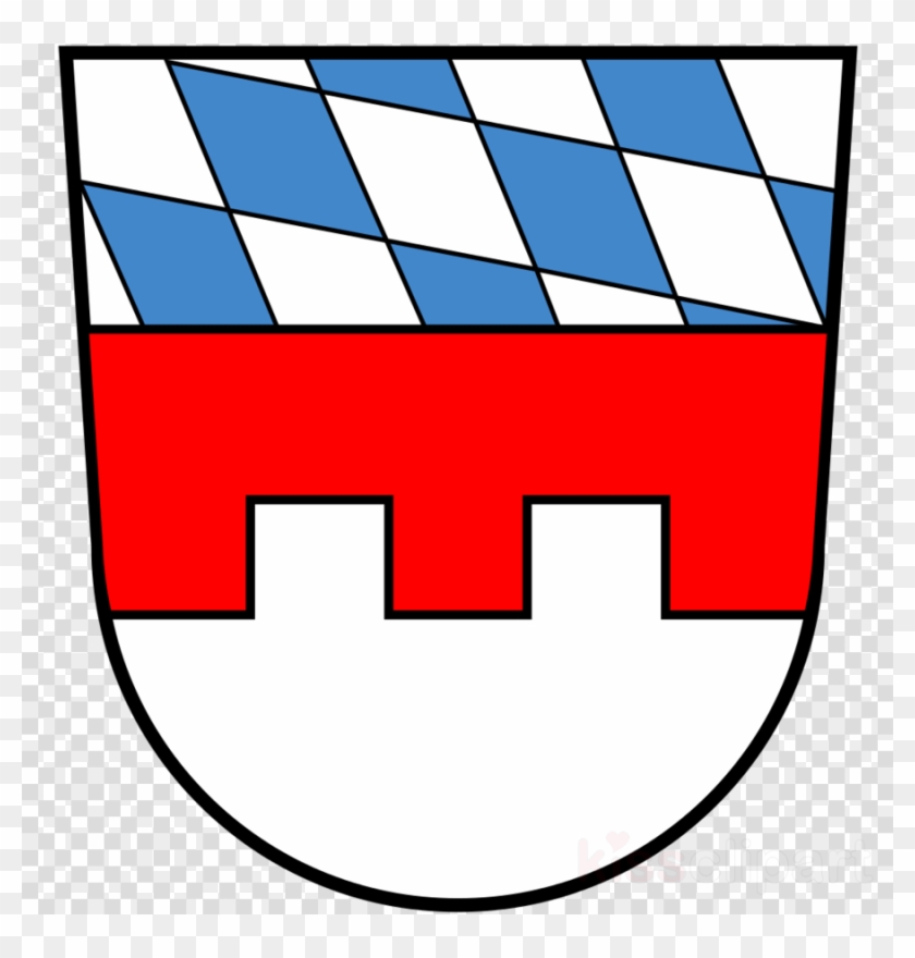 Wappen Landkreis Landshut Clipart Landshut Kelheim - Iphone Emoji Love Black #1695380