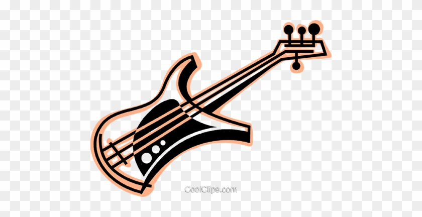 Electric Bass Royalty Free Vector Clip Art Illustration - Electric Bass Royalty Free Vector Clip Art Illustration #1695497