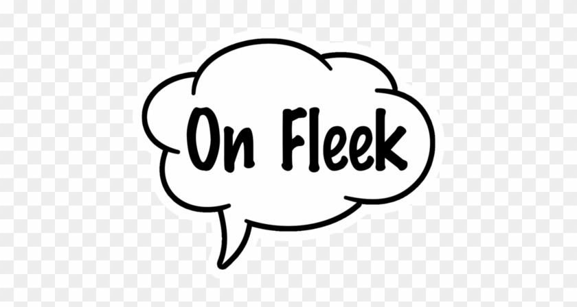 Epic/on Fleek Speech Bubble - Line Art #1698904